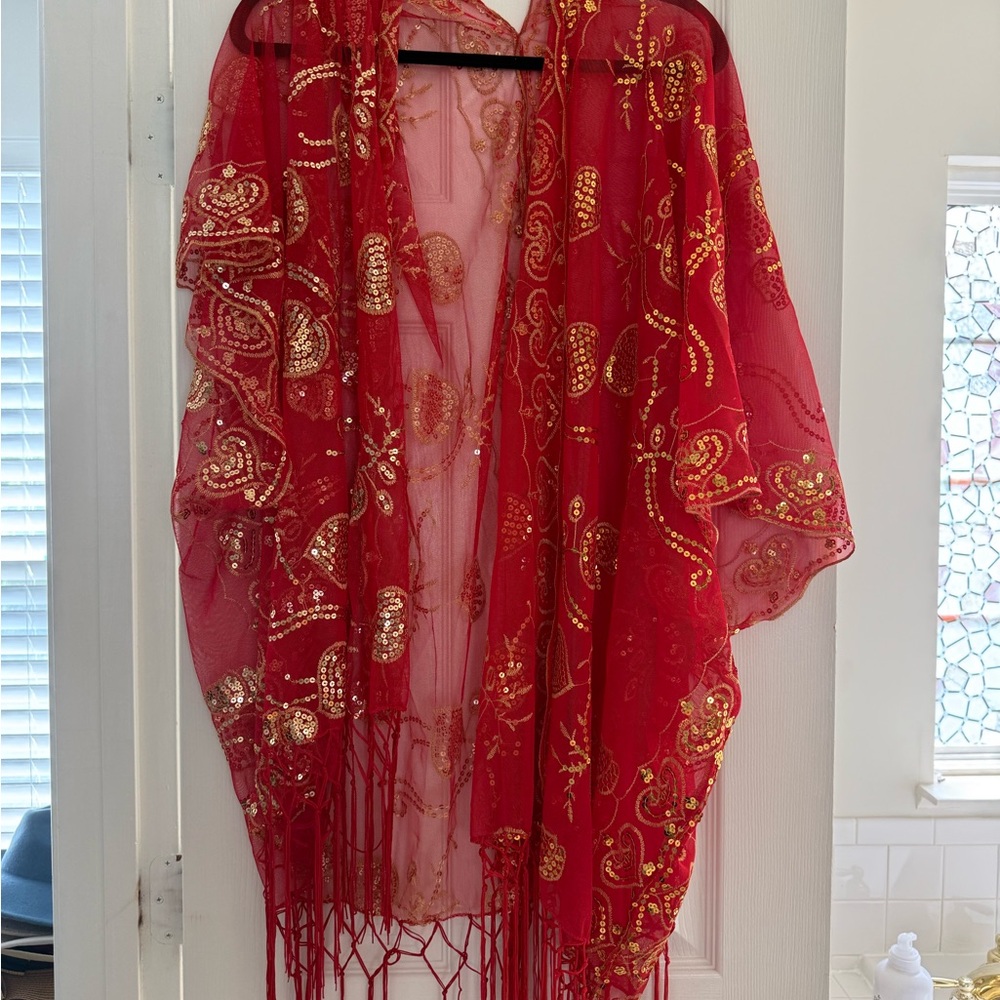 Hand Stitched Kimono/Shawl - Rave With Mi Gente
